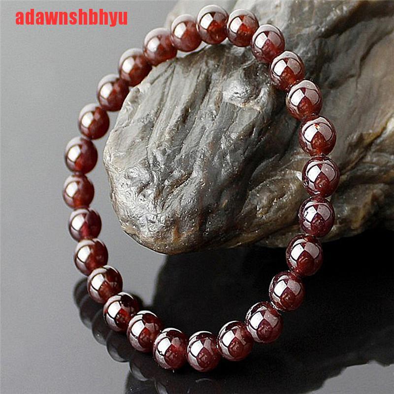 Vòng Tay Chuỗi Hạt Đá Garnet Tự Nhiên Thời Trang