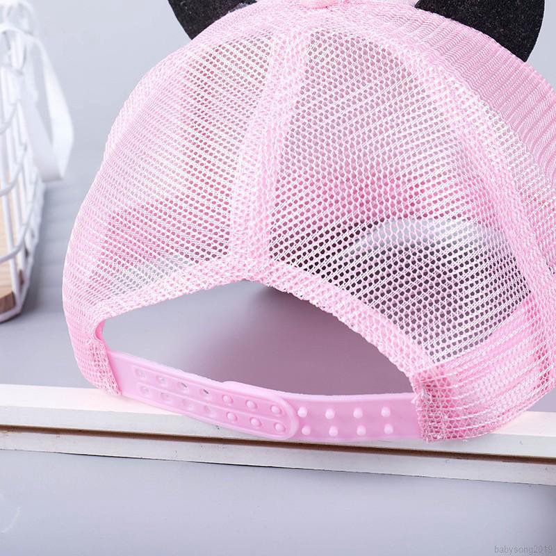 Mũ lưỡi trai tai mèo xinh xắn cho bé gái