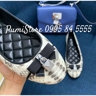 Giày Michael Kors Alice Ballet Natural Snake
