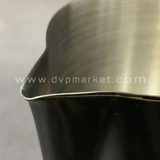 Ca đánh sữa Rattleware đen mạ bóng 350ml, 600ml