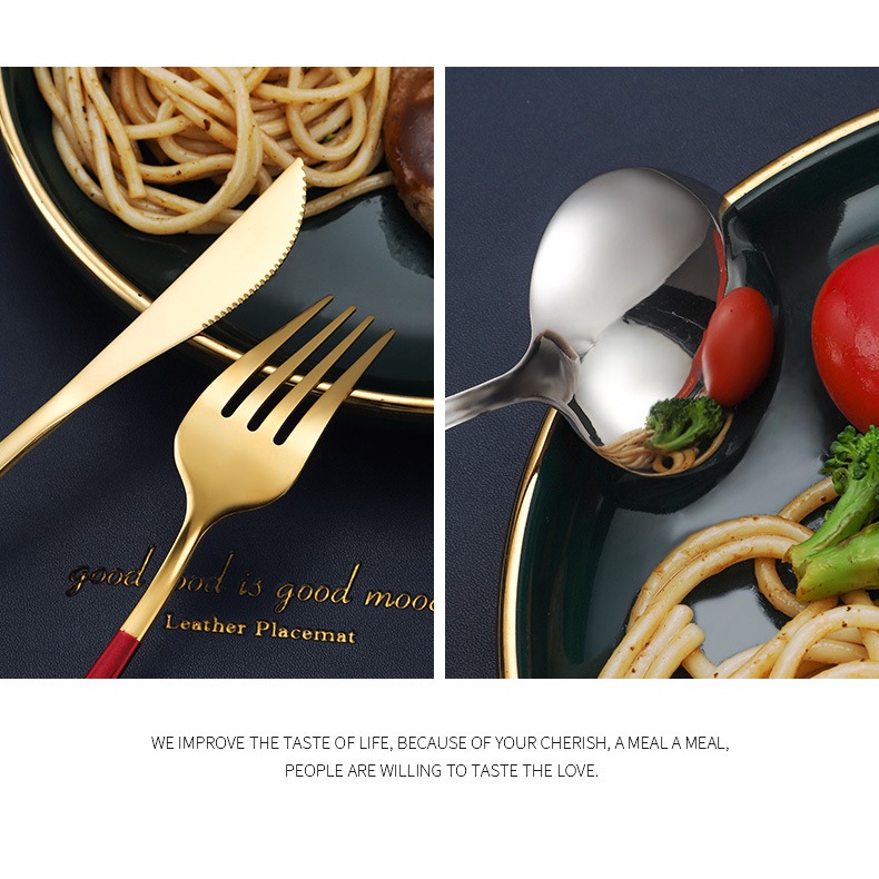 Bộ 4 dụng cụ ăn uống bằng thép không gỉ phong cách Trung Hoa cho năm mới