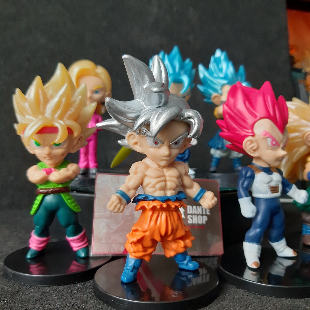 Mô Hình Dragon Ball Supper Nhân Vật Goku, Vegeto, vegeta 10cm nobox