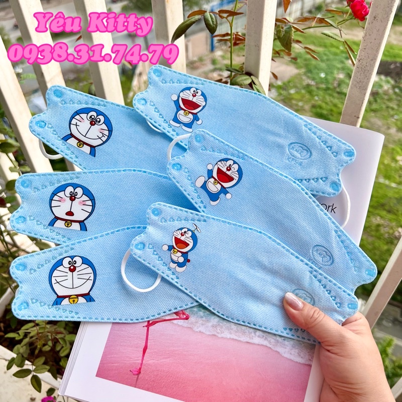 SET 5 KHẨU TRANG NGƯỜI LỚN KF94 DORAEMON