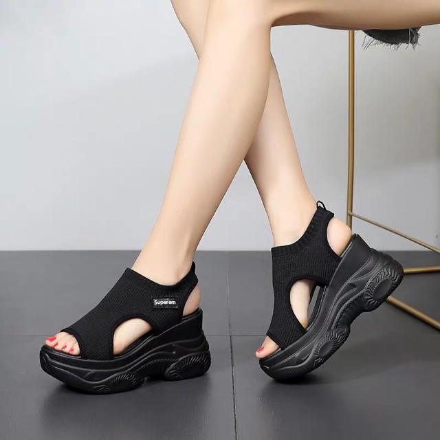 [ Hàng order 10 ngày]sandal đế xuồng thun hot 2019