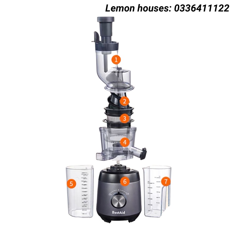 Máy ép chậm Bestaid 3 chức năng ép, làm kem, vắt công suất 300W chính hãng bảo hành 12 tháng