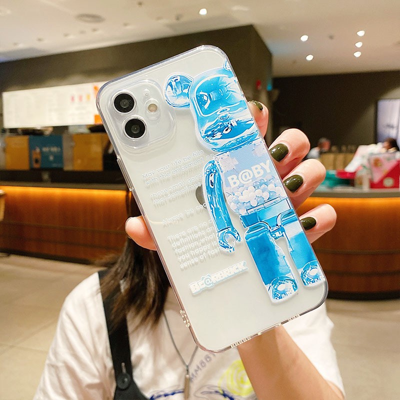 Ốp iphone trong suốt bảo vệ camera Bre@r Brick dành ip 11 7plus 6 6plus 8plus x xsmax 11promax 12 12promax 13pro w02
