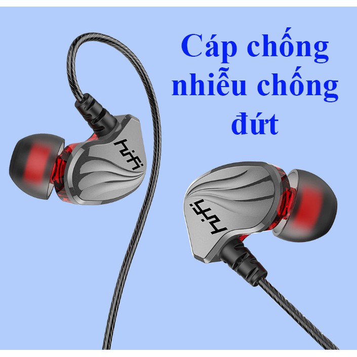 tai nghe bass mạnh, dây chống đứt , siêu bền , siêu đẹp, giá gốc HIFI