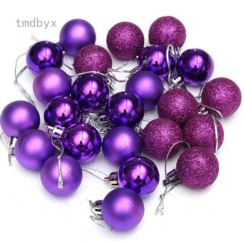 Tmdbyx Bộ 24 Trái Châu Trang Trí Giáng Sinh