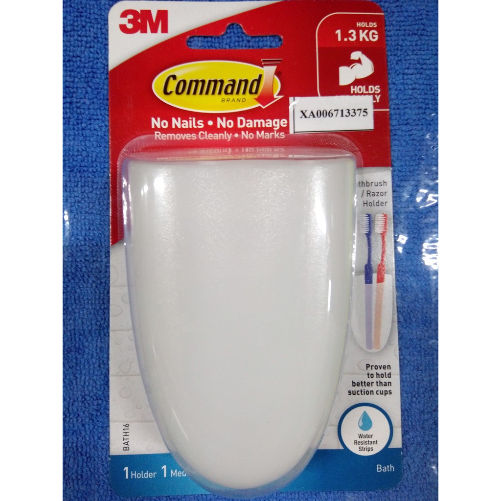 Vỉ Móc Treo Bàn Chải Đánh Răng, Dao Cạo 3m Command 1.3KG