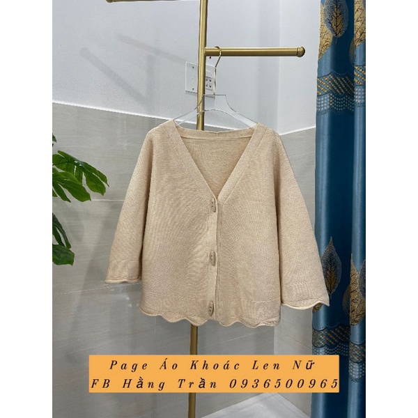 Áo khoác cardigan len choàng cao cấp mẫu mới.