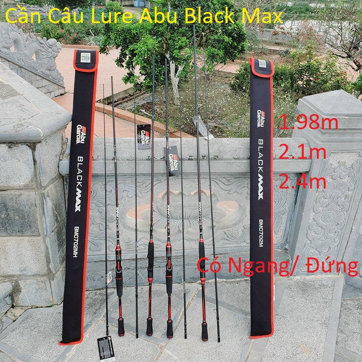 Cần Câu Lure 2 Khúc Abu Black Max, Hàng Cam Kết Chính Hãng Có Đủ Tem Mã Vạch