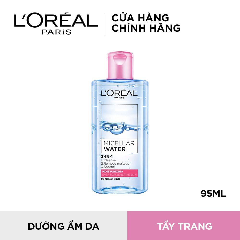 Nước tẩy trang Loreal - L'Oreal Paris 3-in-1 Micellar Water 95ml