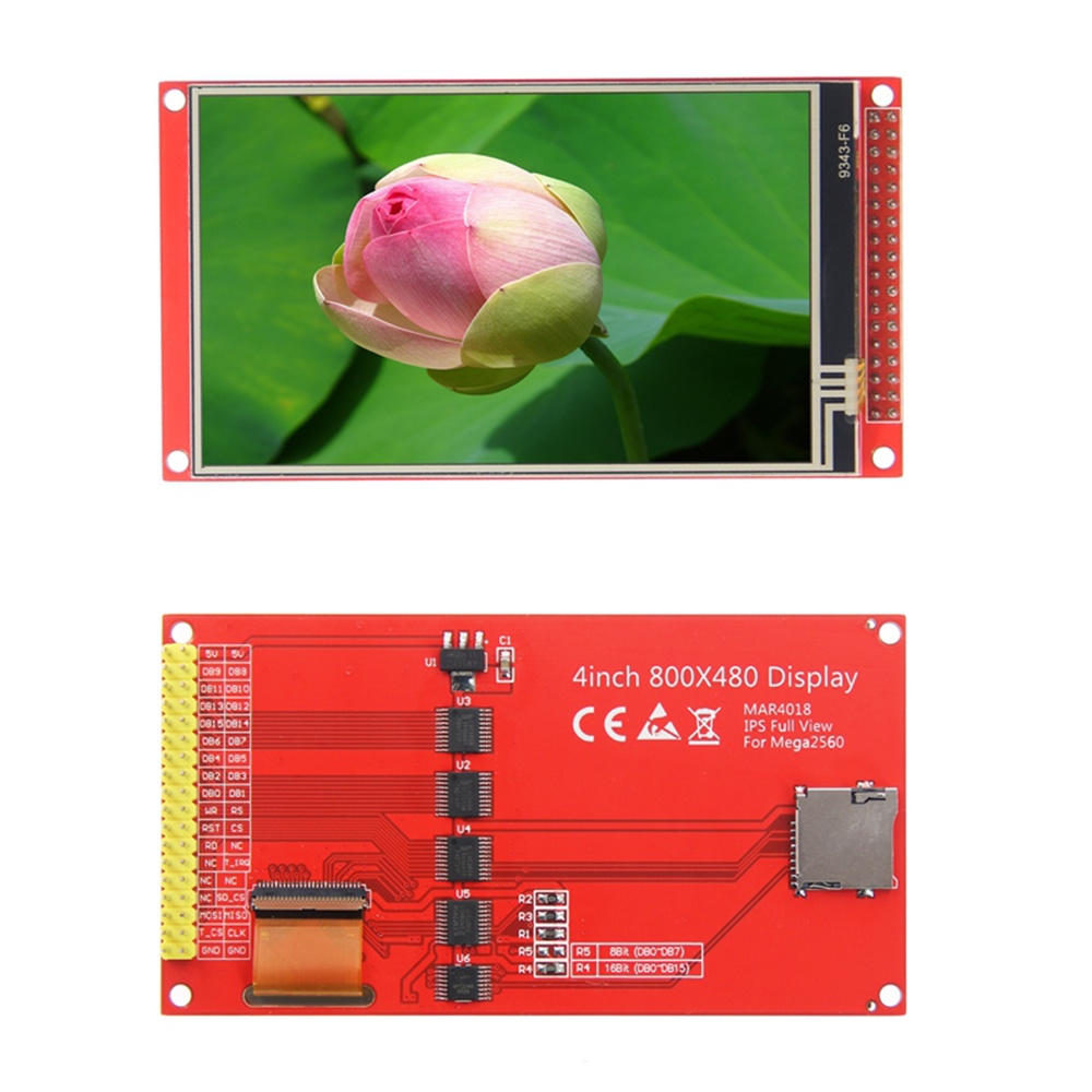 Mô đun màn hình LCD cảm ứng màu PCBFUN cỡ 4inch TFT 800x480 IPS Mega2560