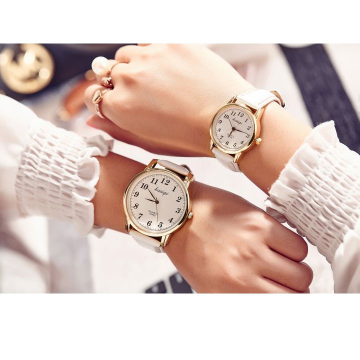 Đồng hồ nam nữ Kasiqi dây da thời trang SP684 (Nhiều màu) | BigBuy360 - bigbuy360.vn