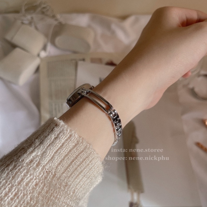 Đồng hồ nữ JW mặt tròn DÂY MÓC MÓC nhiều màu 23mm đáng yêu