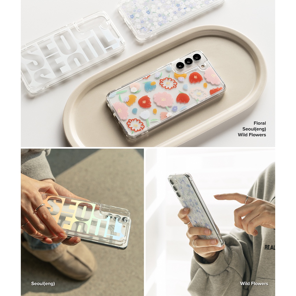 Ốp điện thoại RINGKE bằng PC cứng viền TPU dẻo chống sốc độc đáo thời trang cho Samsung Galaxy S22 Plus S22