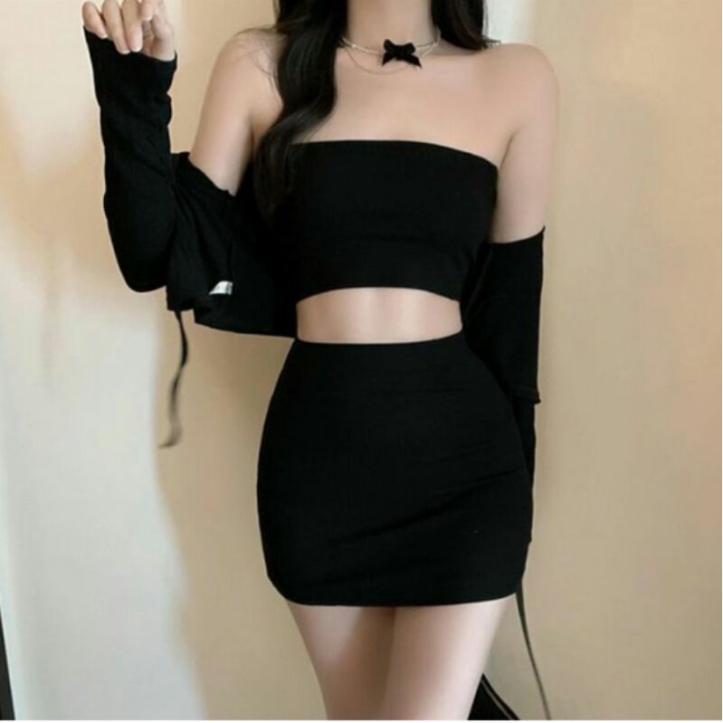 ❥Set áo ống kèm khoác ( các cậu lướt qua để xem ảnh thật từ shop nha )