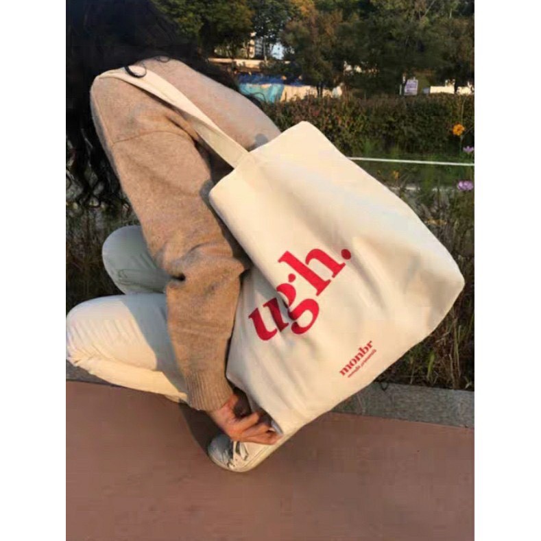 Túi tote túi vải canvas phong cách Hàn Quốc dáng vuông 281
