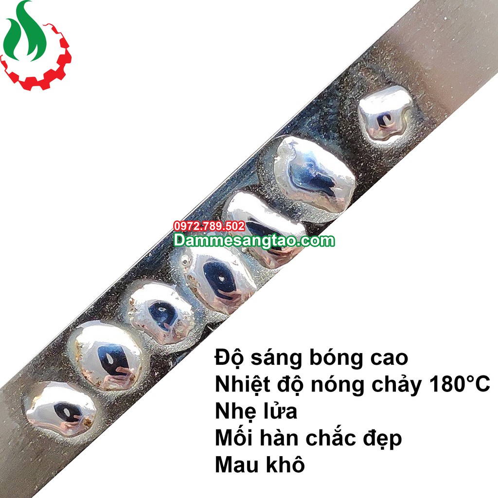 DMST Thiếc hàn cao cấp SN63% siêu bóng siêu nhẹ lửa