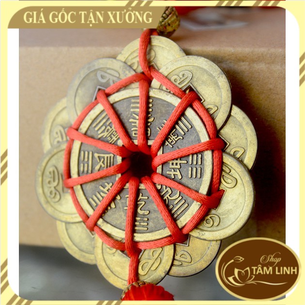 Xâu tiền Mai Hoa Thập Toàn phong thủy treo xe-Chiêu tài lộc,may mắn GIÁ RẺ VÔ ĐỊCH