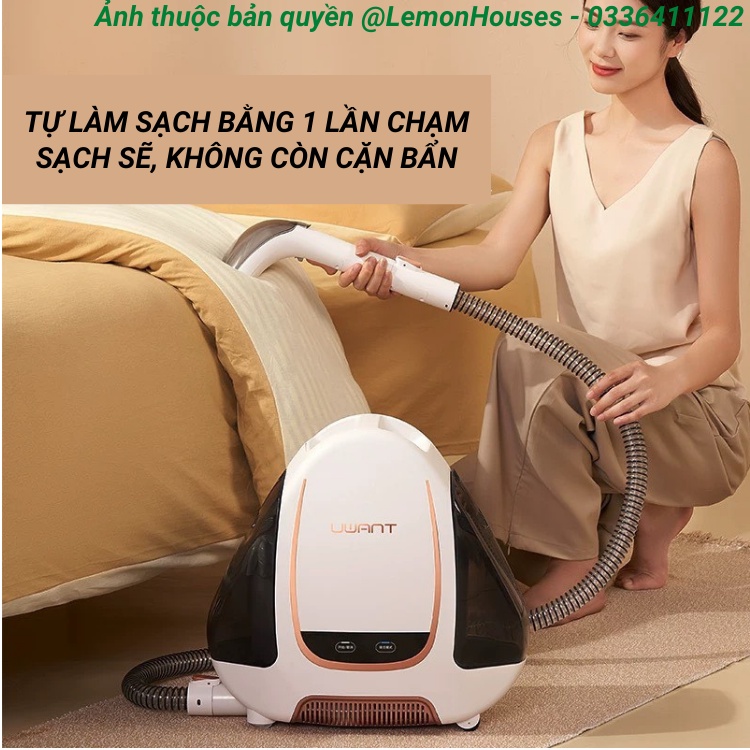 Máy giặt thảm, sofa cầm tay UWANT B100 diệt khuẩn, sấy khô công suất cao chính hãng 100%