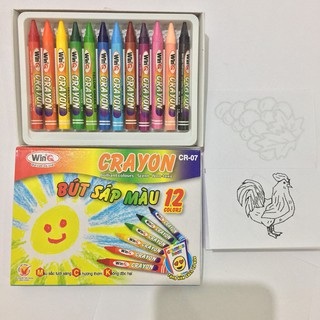 Bút màu sáp WinQ 12 màu