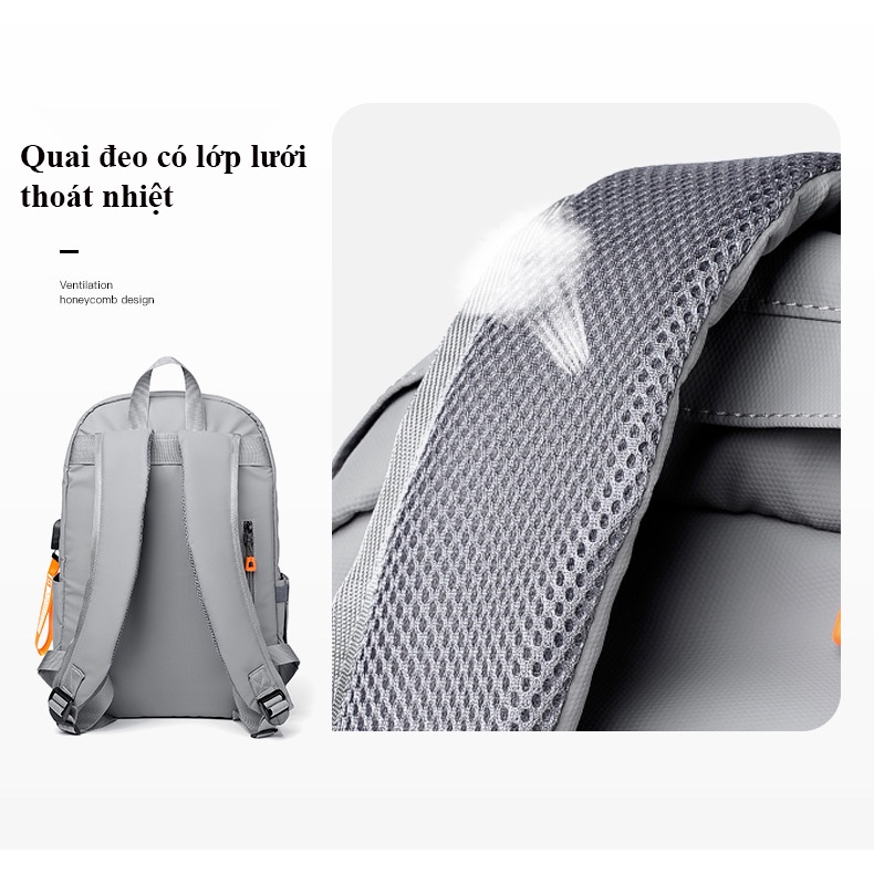 Balo chống sốc Laptop Macbook thời trang, đi du lịch hãng KABINU, PKC-BL06