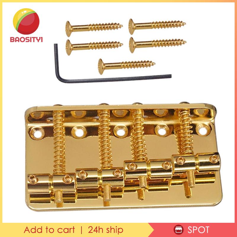 1 Bộ Cầu Đàn 4 Dây Kèm Cờ Lê Cho Đàn Guitar Bass Điện