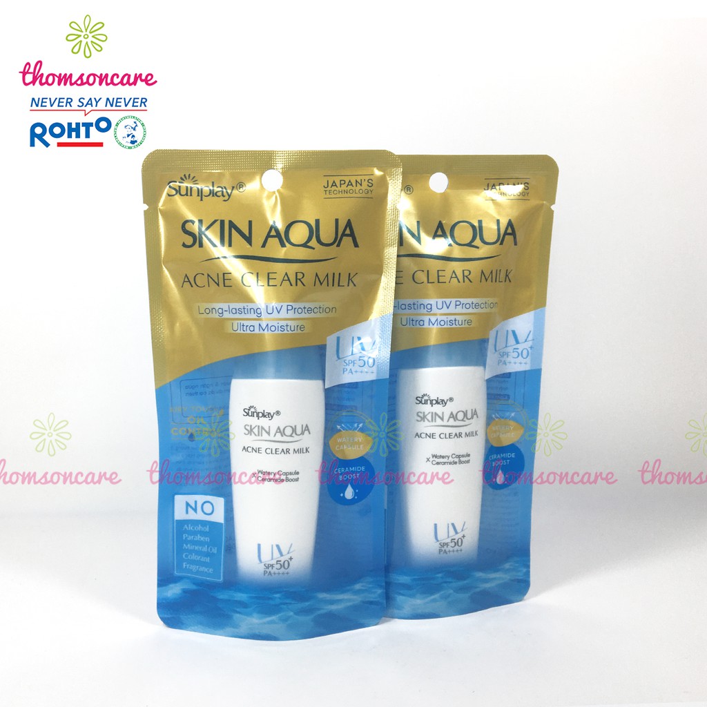 Kem chống nắng Sunplay kết hợp ngừa mụn Sunplay Skin Aqua Acne Clear cho da mặt Tuýp 25g | BigBuy360 - bigbuy360.vn