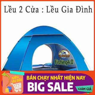 Lều Dã Ngoại Tự Bung 2-4 Người Chống Nước Chống Tia Tử Ngoại Nhiều Kích Thước