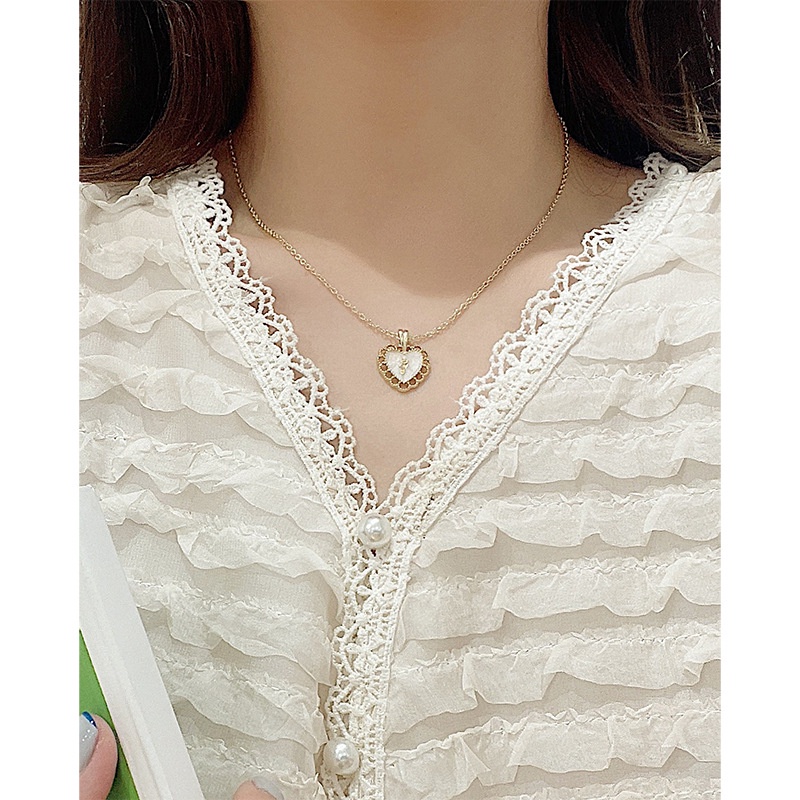 Vòng cổ Mặt Hình Hoa Trà Đính Đá Thời Trang Cho Nữ