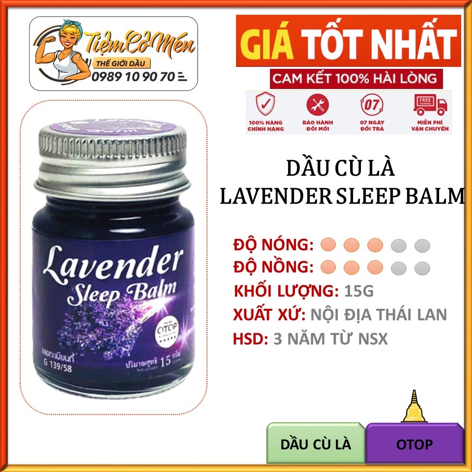 Dầu cù là lavender Otop Thái Lan giúp ngủ ngon 15gr