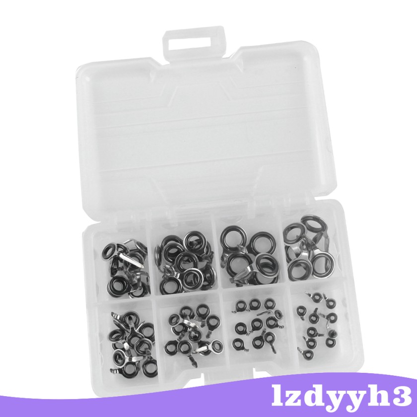 Hộp 70 Khoen Inox Dẫn Dây Câu DIY