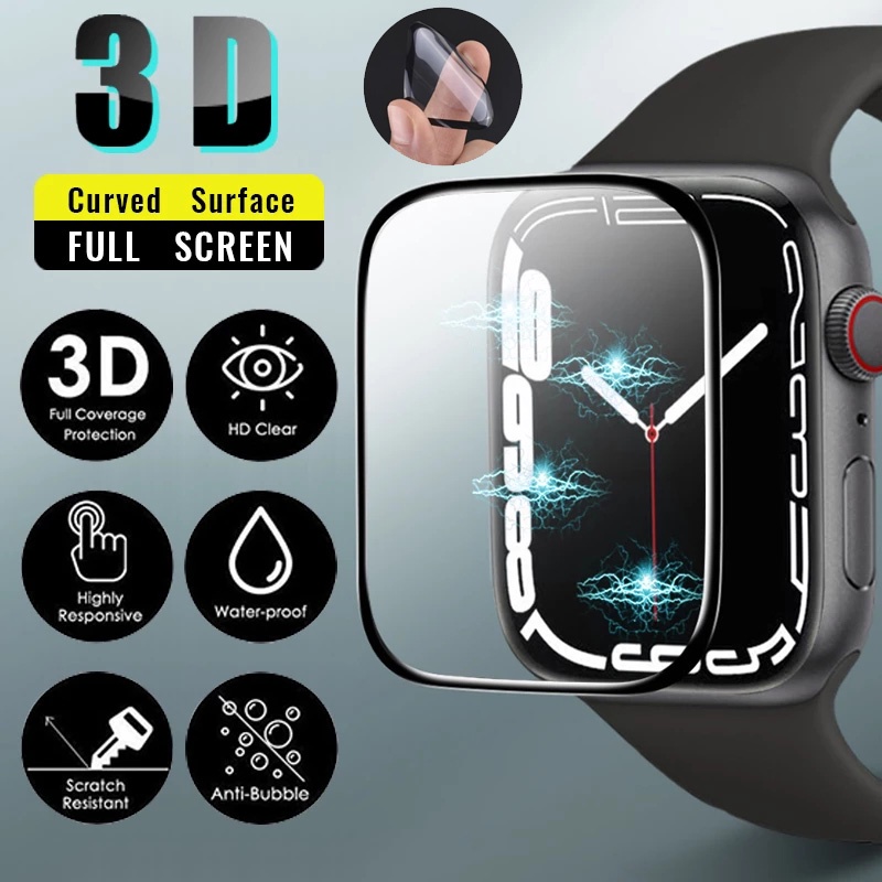 Kính cường lực bảo vệ màn hình cho đồng hồ Apple Watch 7 Series 7 41mm 45mm