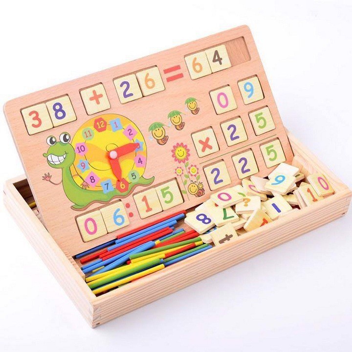 Hộp 100 que tính kèm số BB kids cho bé