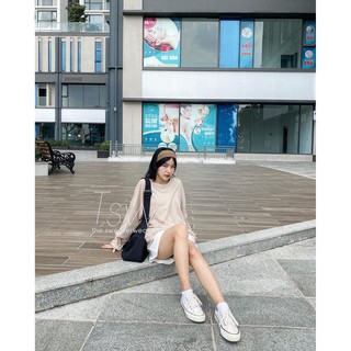 Áo thun giấy dài tay trơn