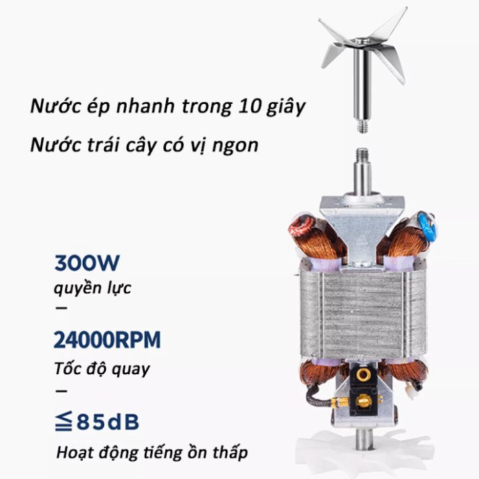 Sản Phẩm Máy Xay Sinh Tố kèm 2 ly, thương hiệu Morphy Richards MR9500 - BẢO HÀNH 12 THÁNG