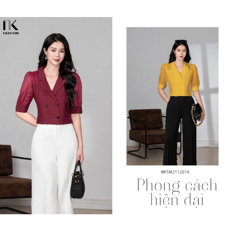 SƠ MI KÝ GIẢ CỔ VEST THỜI TRANG TRẺ TRUNG