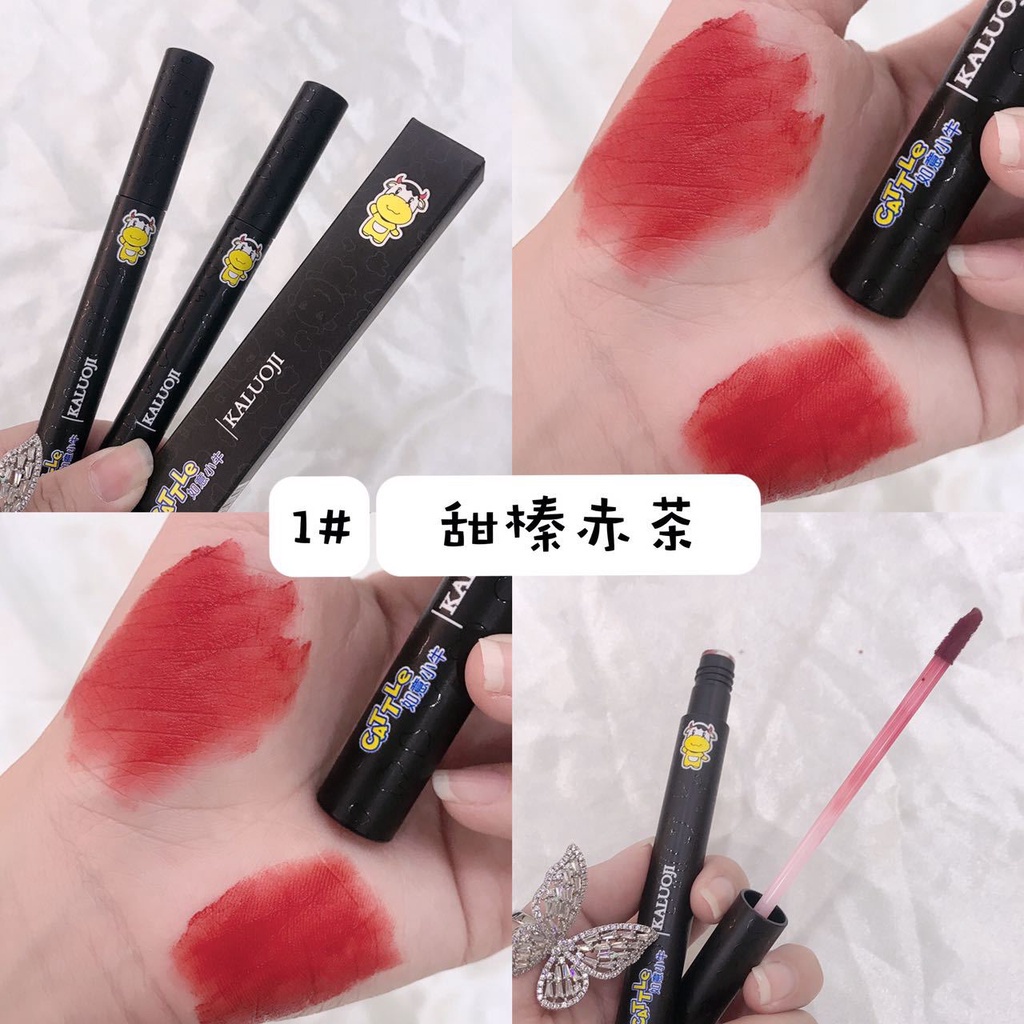 [Hàng mới về] Son kem Kaluoji màu lì chống nước lâu trôi hình chú heo dễ thương cho nữ