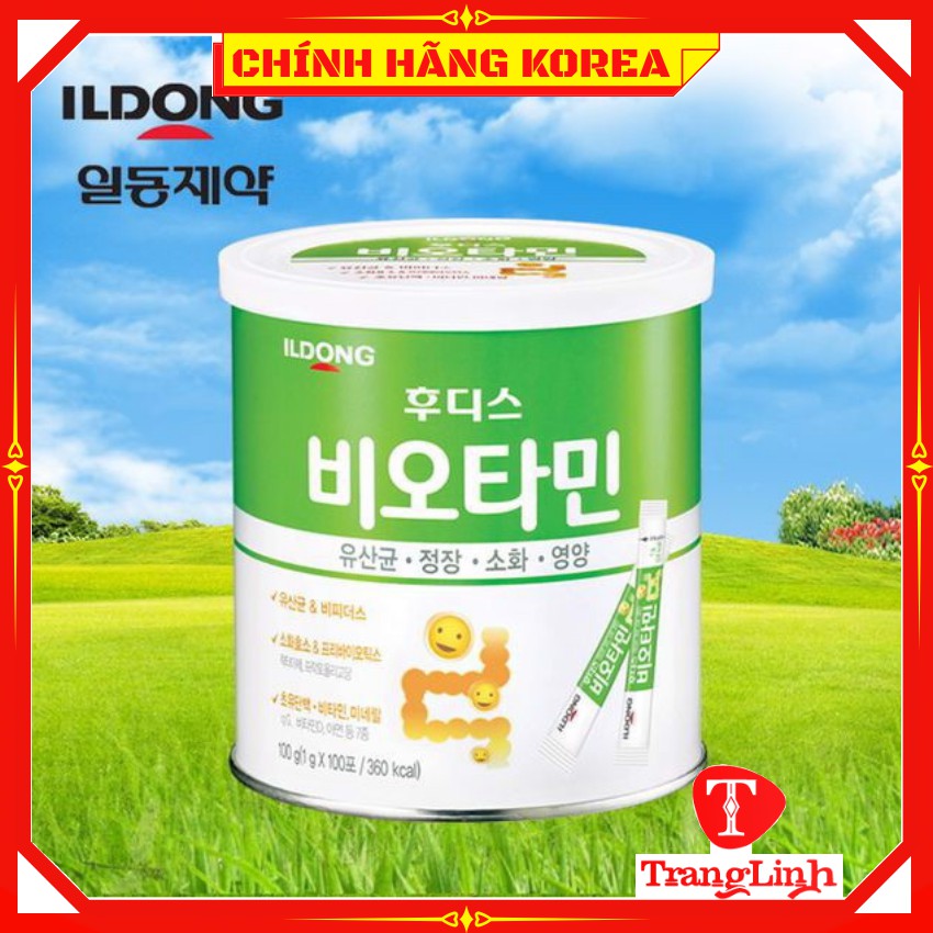 Men tiêu hóa ILdong hàn quốc, hộp 100 gói - Men vi sinh chính hãng Korea, tranglinhkorea