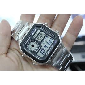 Đồng hồ nam Casio chính hãng AE-1200WHD, dây kim loại