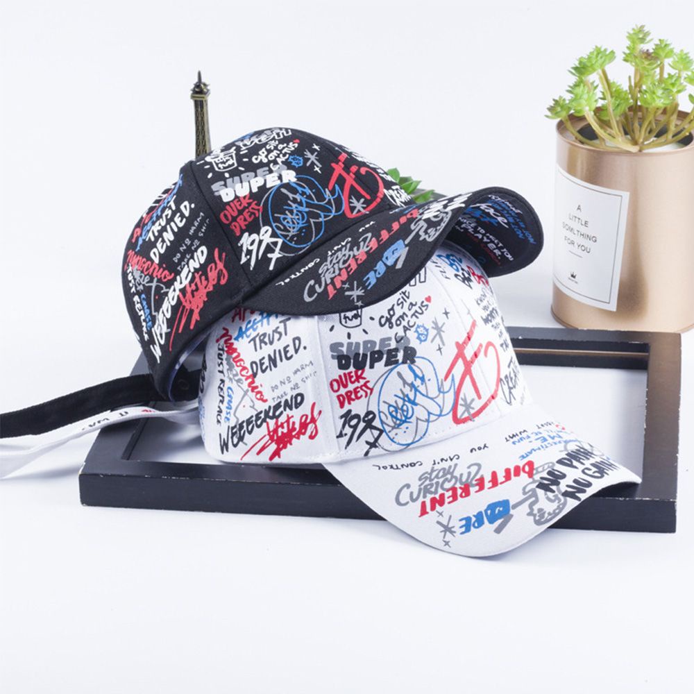 Mũ Lưỡi Trai Che Nắng In Họa Tiết Graffiti Nhiều Màu Tùy Chỉnh Thời Trang Cho Nam Và Nữ