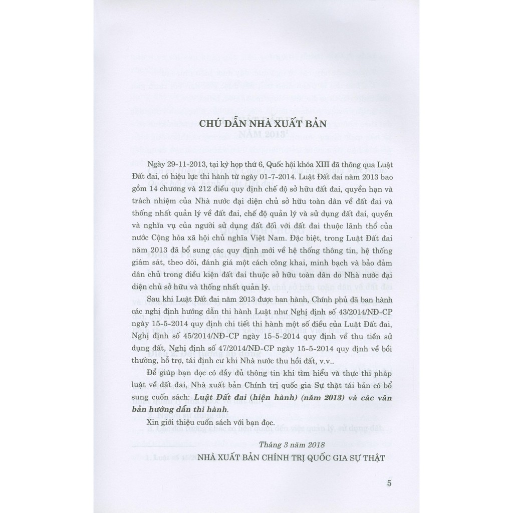 Sách - Luật Đất Đai (Hiện Hành Năm 2013) Và Các Văn Bản Hướng Dẫn Thi Hành | BigBuy360 - bigbuy360.vn
