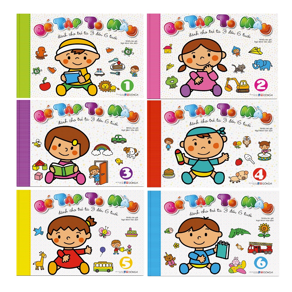 Sách - Bộ Bé Tập Tô Màu (Cuốn Lẻ Và Combo)