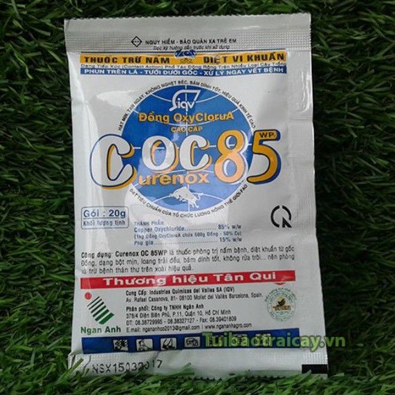 Thuốc phòng trị nấm bệnh thán thư COC85