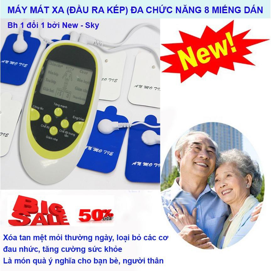 máy massage xung điện,Massage đa chức năng (8 miếng)Món quà 6sKM