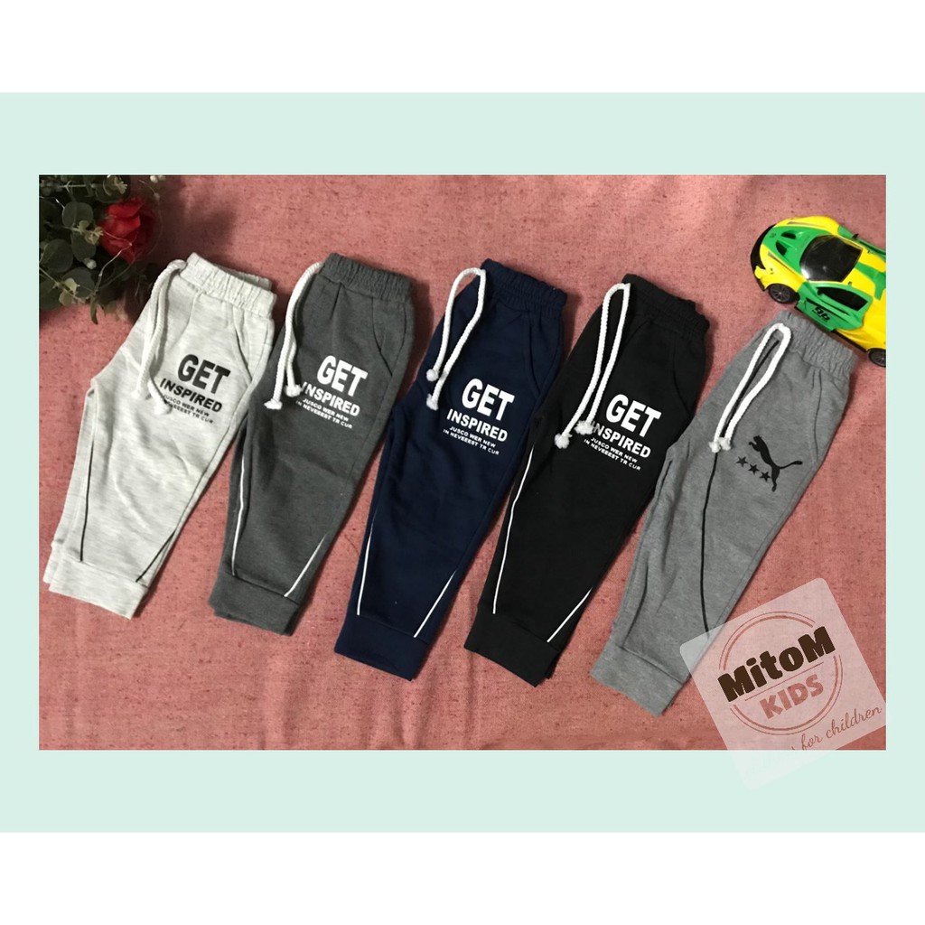 Quần dài cotton bé trai &amp; gái ♥️ FREESHIP ♥️ Chất thun cotton lưới cá mềm mịn, đường may chắc chắn, giữ ấm cho bé