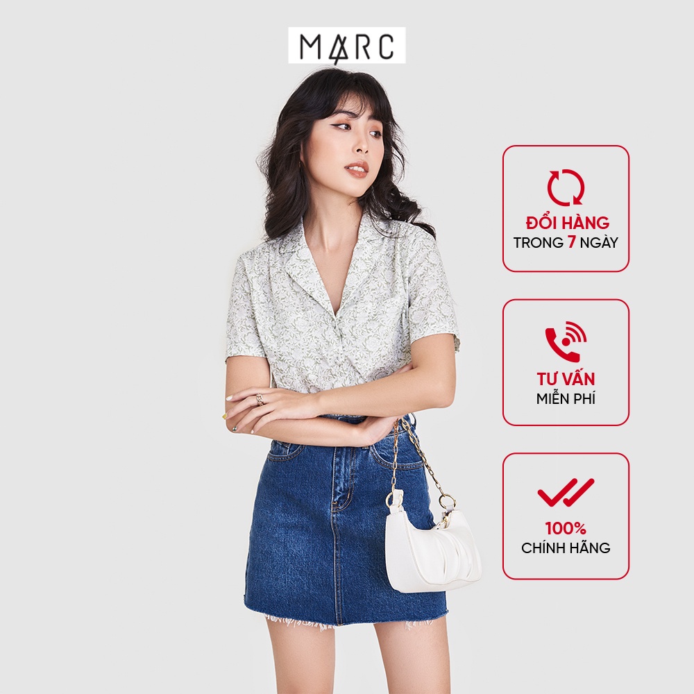 Áo sơ mi nữ MARC FASHION cổ danton 2 túi