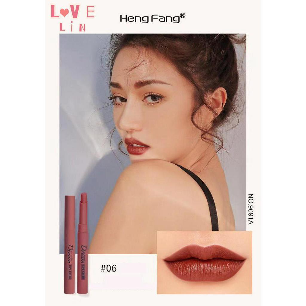 Son Môi HENGFANG Chất Nhung Lì Chống Thấm Nước Không Dính Thành Cốc