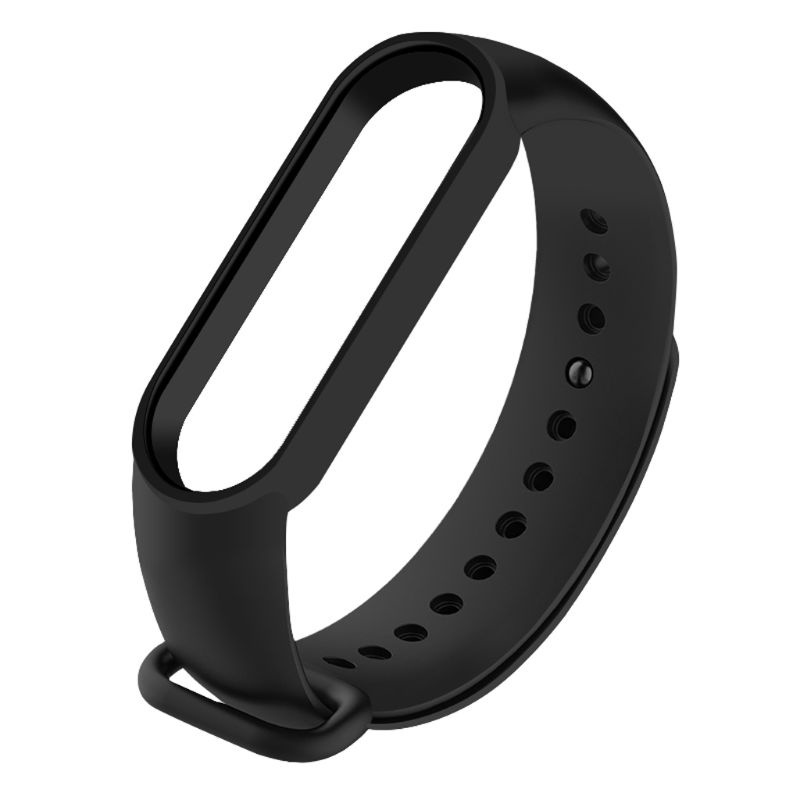 Dây Đeo Thay Thế Chất Liệu Silicon Màu Trơn Cho Xiaomi Mi Band 5